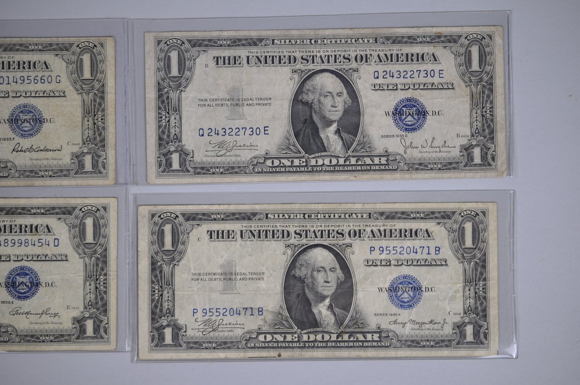 1935 $1 Blue Seal, Star Dollars, Emergency N. African Emergency Notes, photo 18 of 20