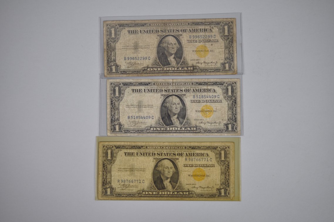 1935 $1 Blue Seal, Star Dollars, Emergency N. African Emergency Notes, photo 2 of 20