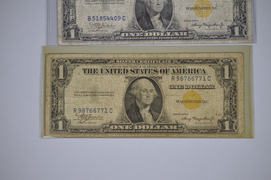 1935 $1 Blue Seal, Star Dollars, Emergency N. African Emergency Notes, photo 4 of 20