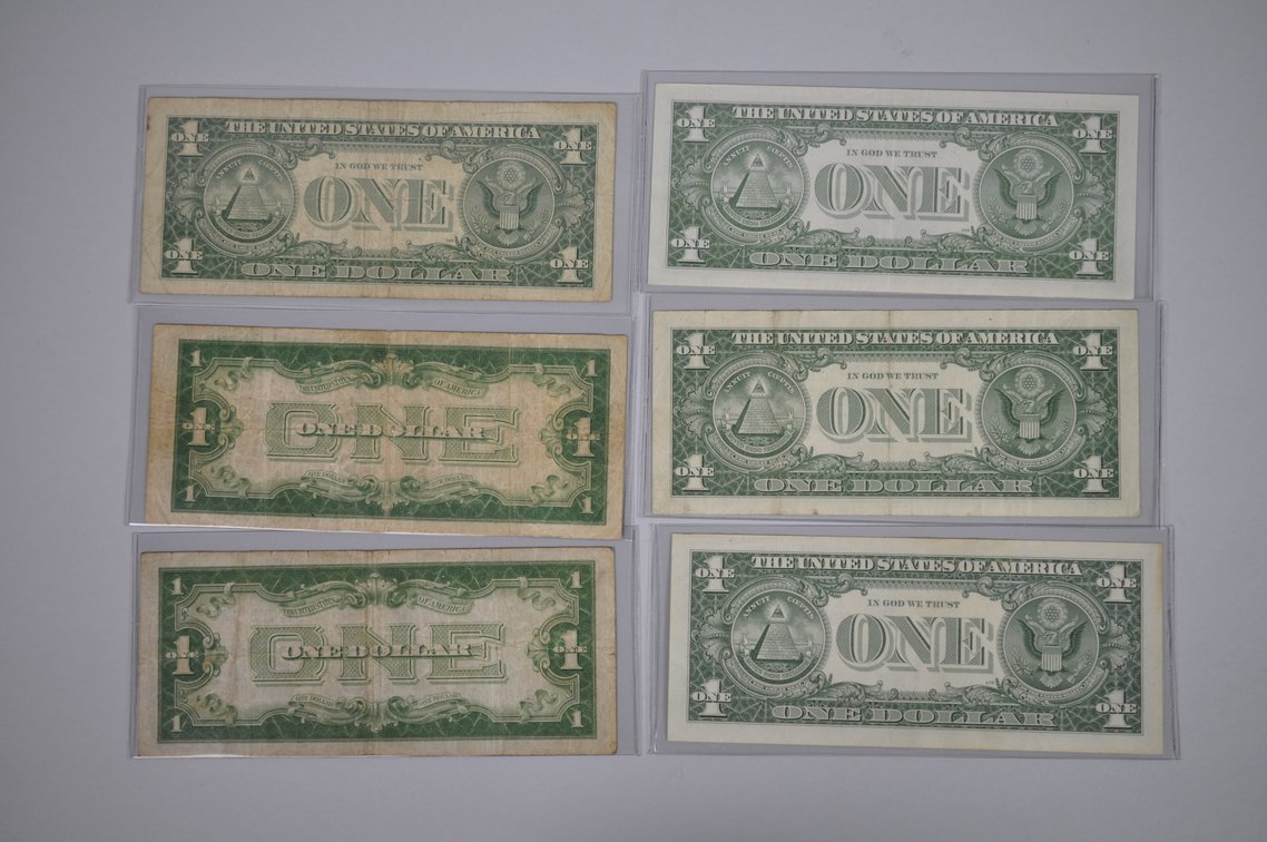 1934 & 1957 $1 Blue Silver Certificates, Star Bills, photo 12 of 20