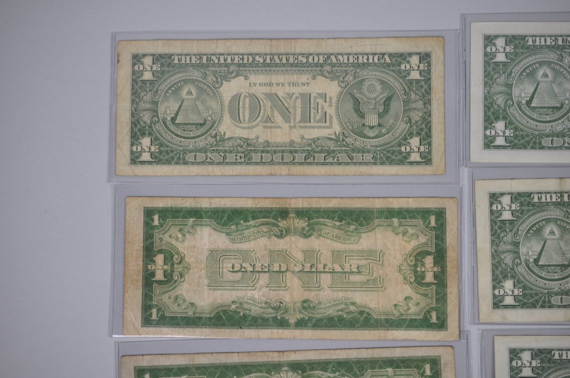 1934 & 1957 $1 Blue Silver Certificates, Star Bills, photo 13 of 20