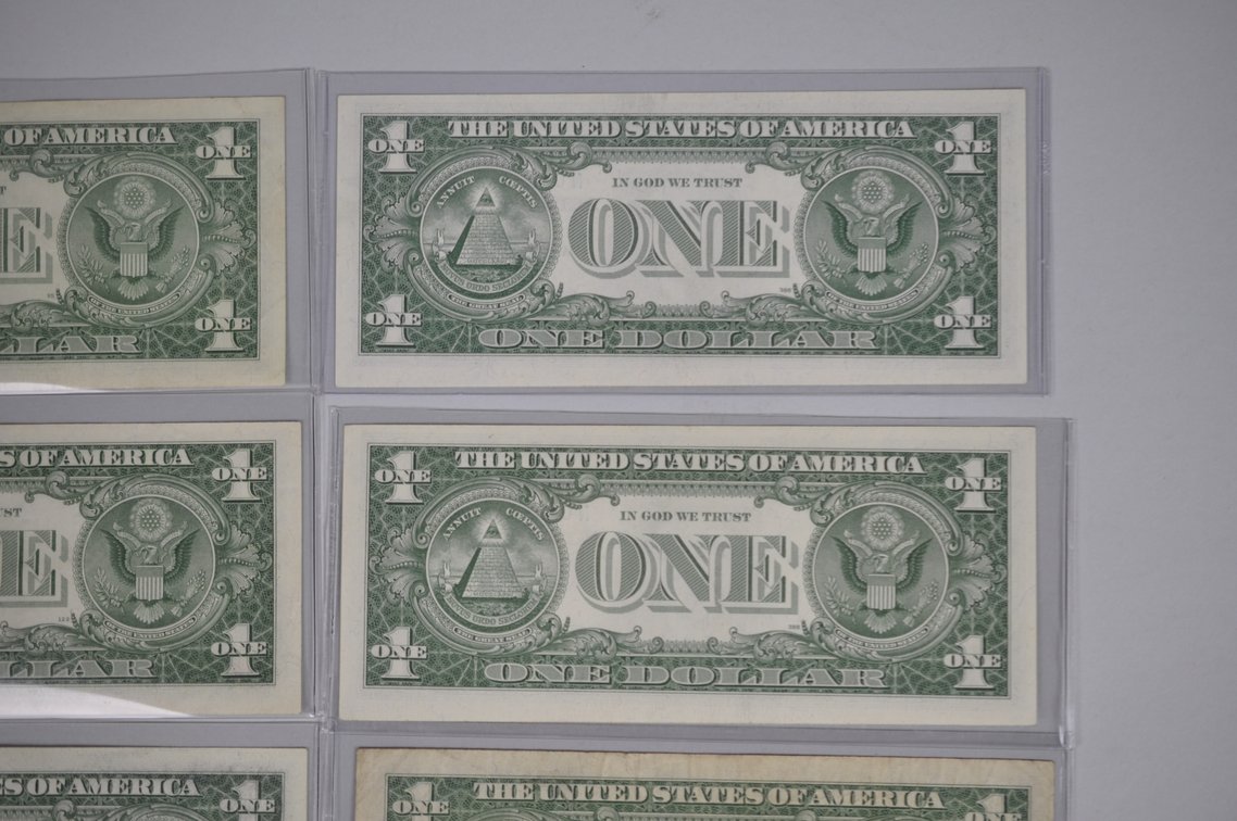 1934 & 1957 $1 Blue Silver Certificates, Star Bills, photo 7 of 20