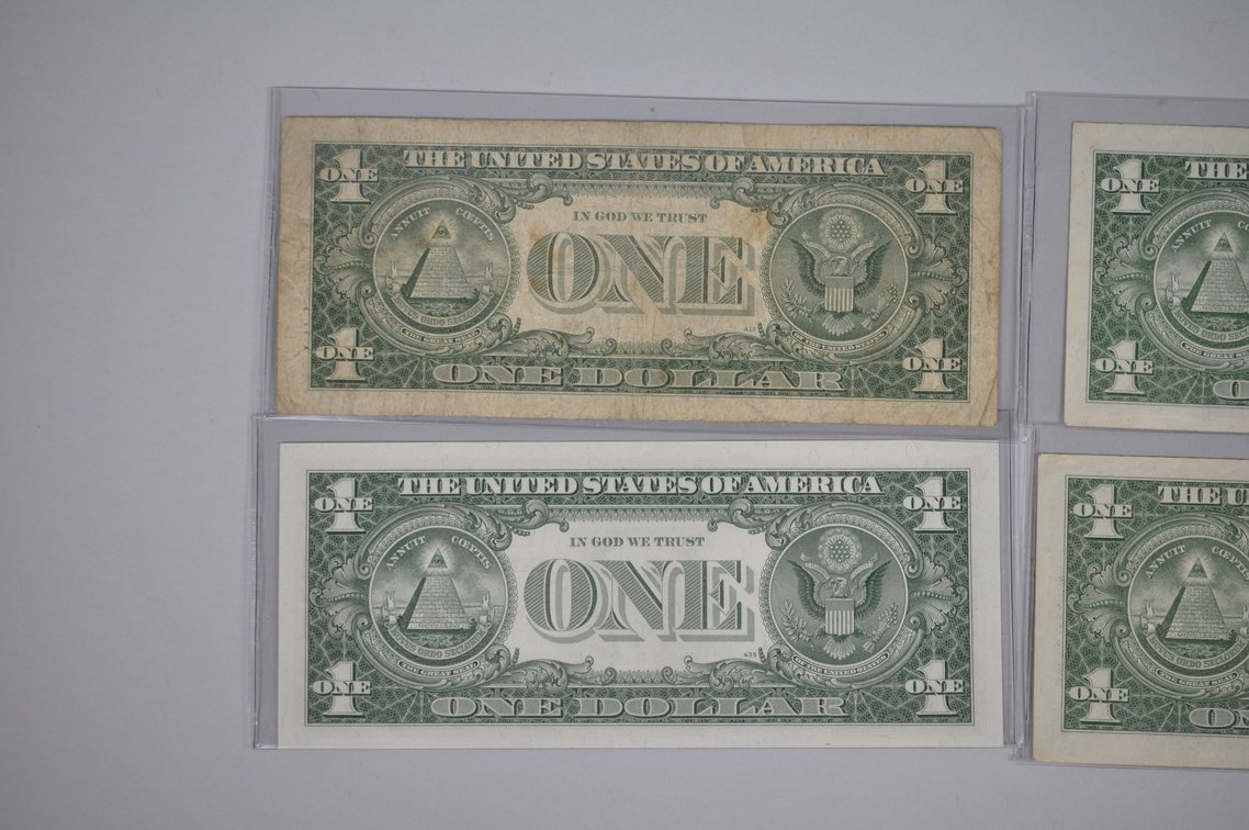 1934 & 1957 $1 Blue Silver Certificates, Star Bills, photo 20 of 20