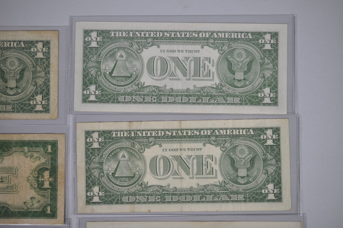 1934 & 1957 $1 Blue Silver Certificates, Star Bills, photo 14 of 20
