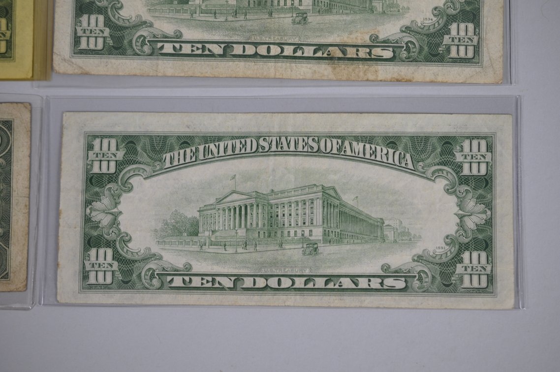 1950 & 1953 Small Type $10 & $20 Blue/Green Seals, photo 13 of 13