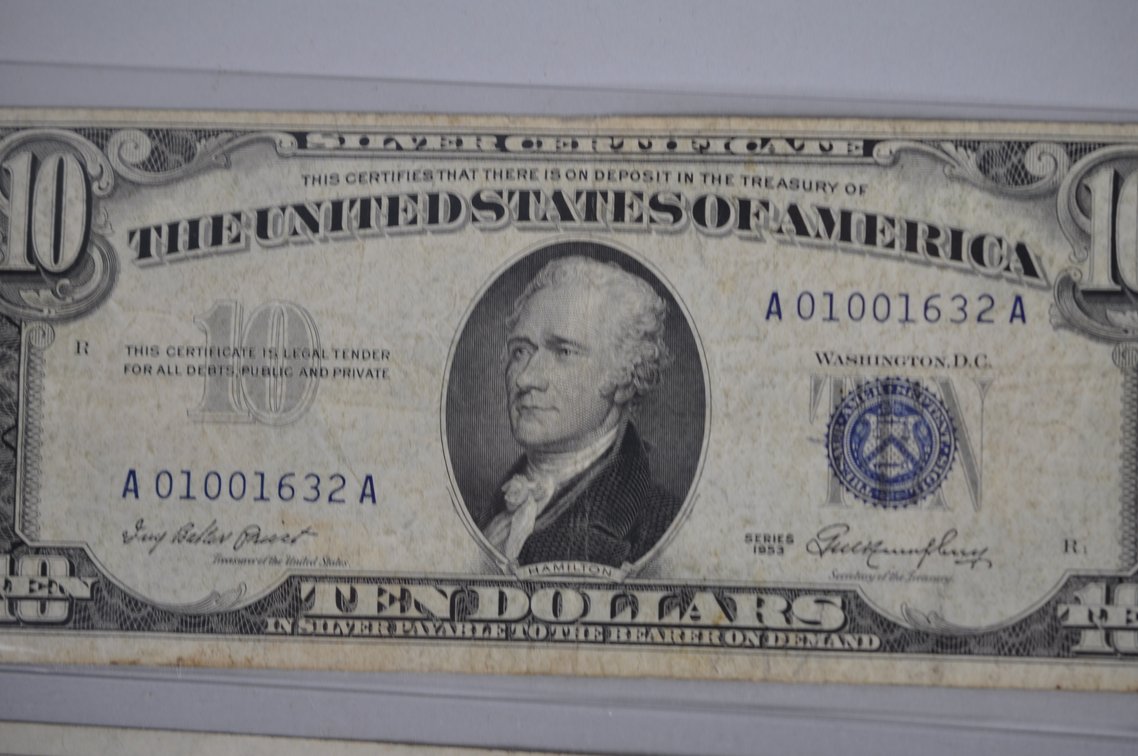 1950 & 1953 Small Type $10 & $20 Blue/Green Seals, photo 7 of 13