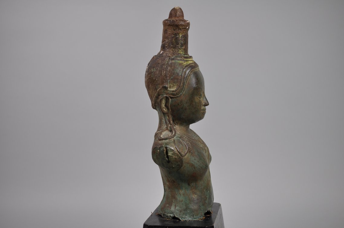 Bronze Buddha Diety Bust, photo 9 of 20