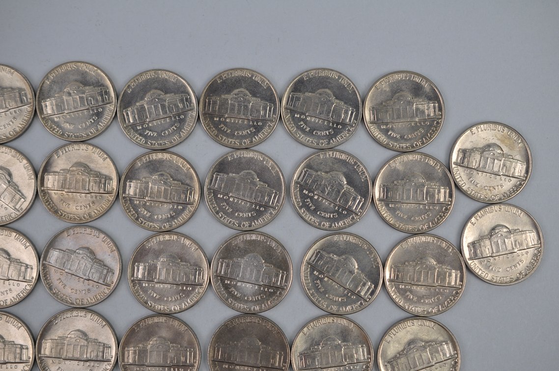 1960 Tube of Jefferson Nickels Denver, photo 6 of 11