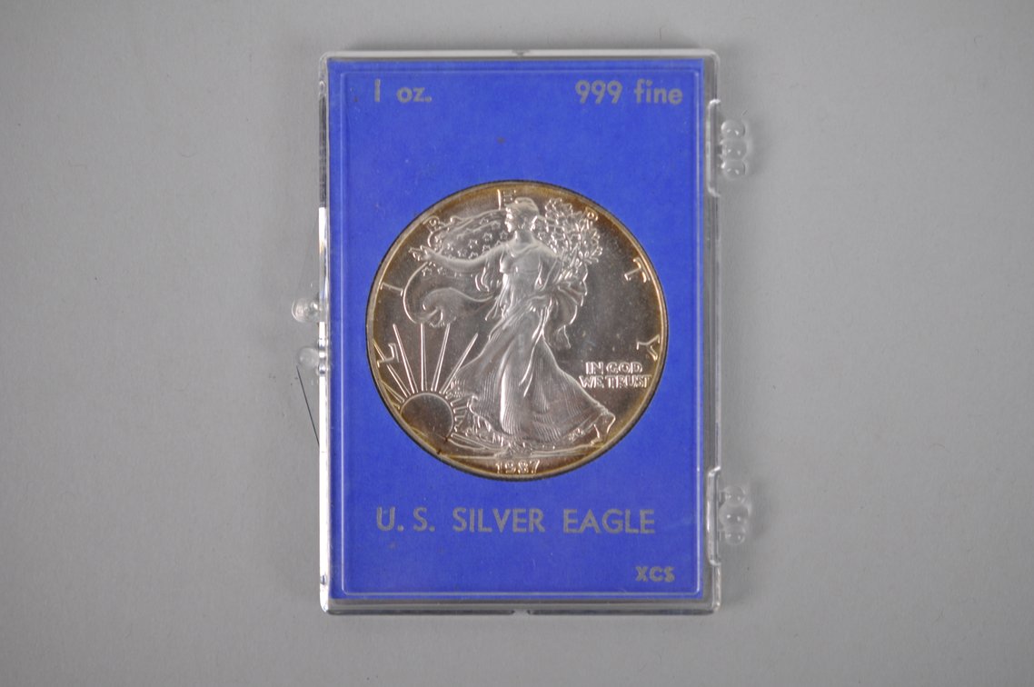 1987 American Silver Eagle, photo 3 of 4