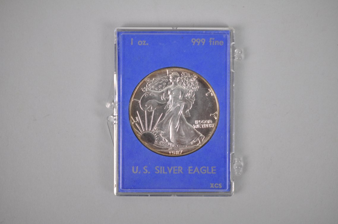 1987 American Silver Eagle, photo 3 of 4