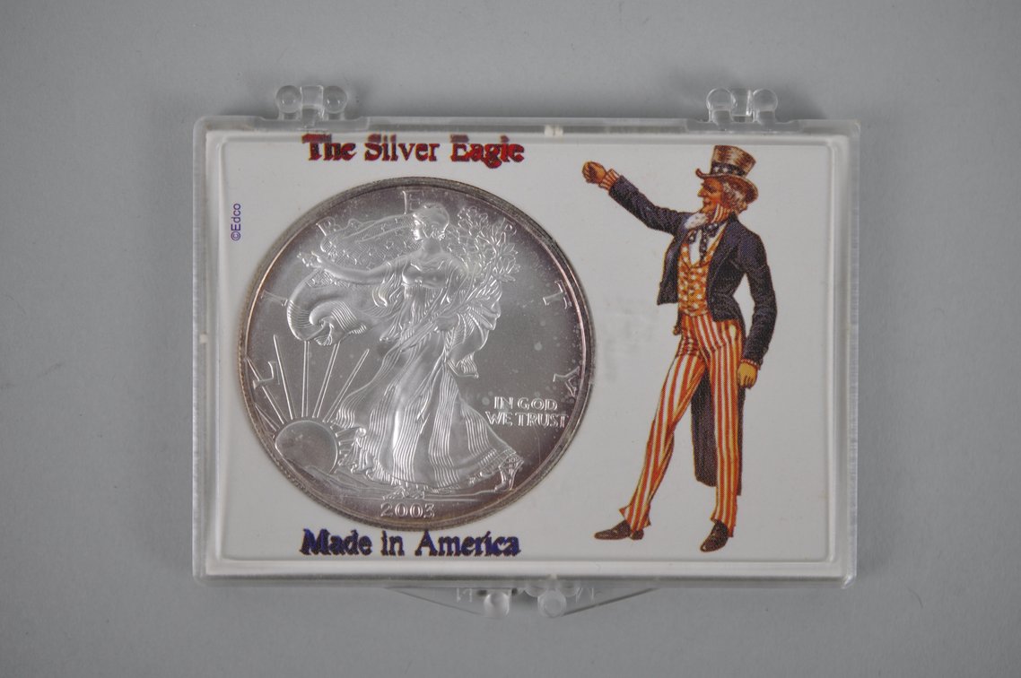 2003 American Silver Eagle, photo 3 of 4