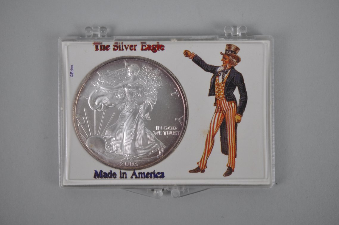 2003 American Silver Eagle, photo 3 of 4