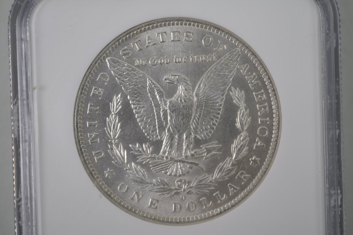 1884-O Morgan Silver Dollar Graded, photo 4 of 4