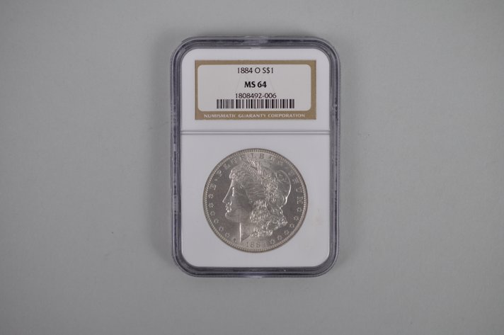 1884-O Morgan Silver Dollar Graded