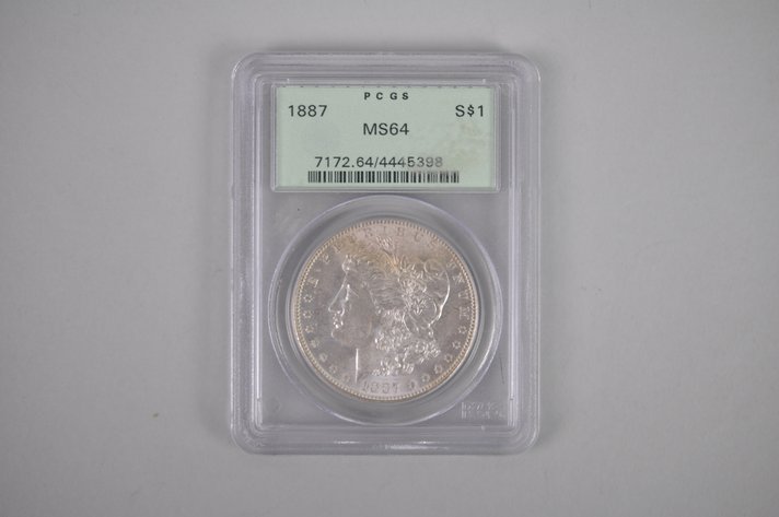 1887 Morgan Silver Dollar Graded