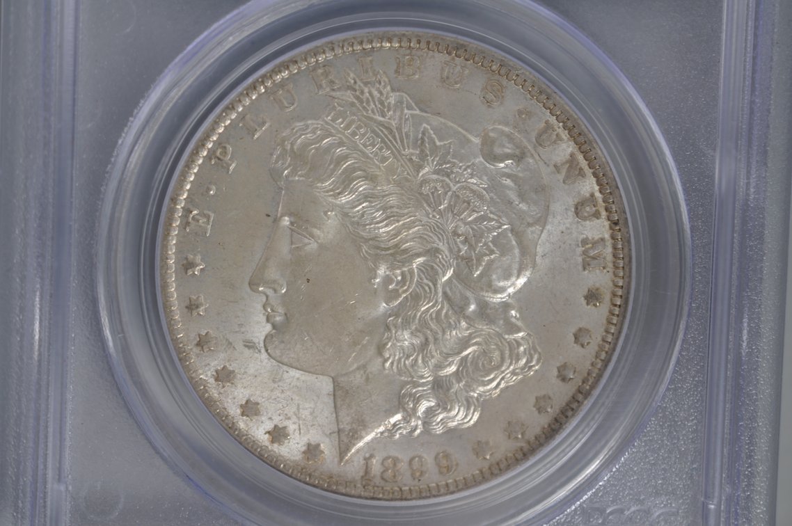 1899-O Morgan Silver Dollar Graded, photo 3 of 4