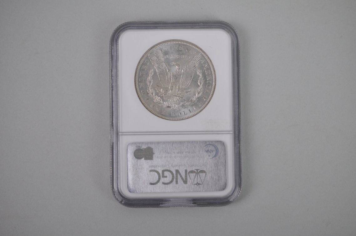 1904-O Morgan Silver Dollar Graded NGC MS62, photo 2 of 4