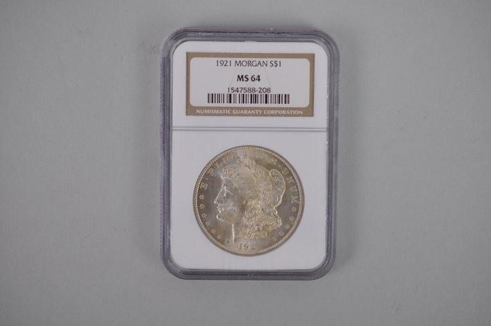 1921 Morgan Silver Dollar Graded