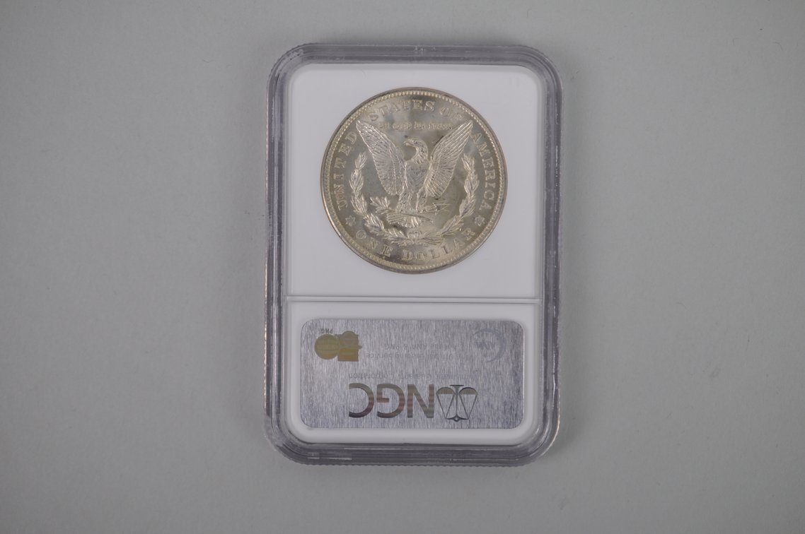 1921 Morgan Silver Dollar Graded, photo 2 of 4
