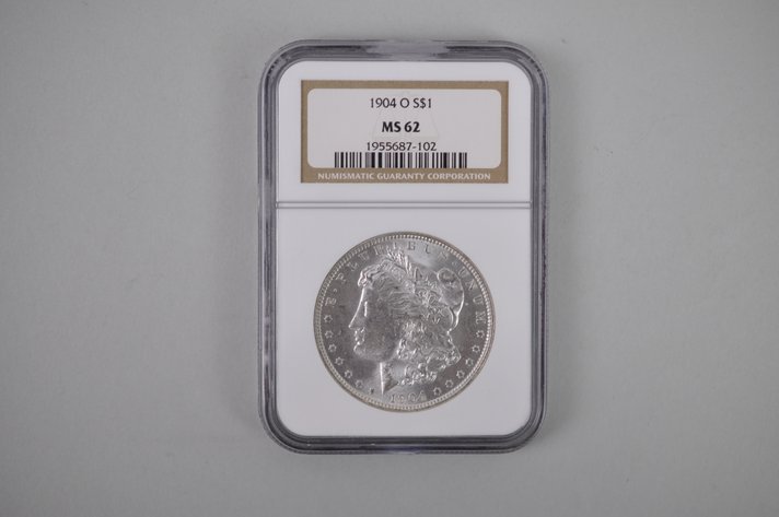 1904-O Morgan Silver Dollar Graded NGC MS62