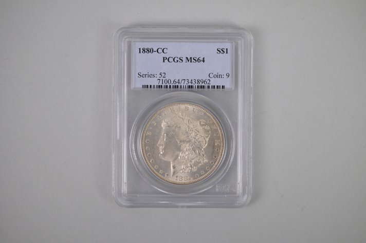 1880-CC Morgan Silver Dollar Graded PCGS MS64