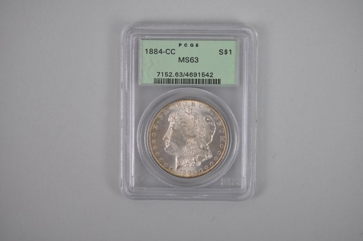 1884-CC Morgan Silver Dollar Graded