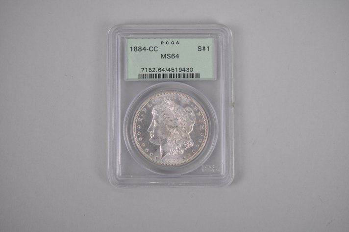 1884-CC Morgan Silver Dollar PCGS MS63