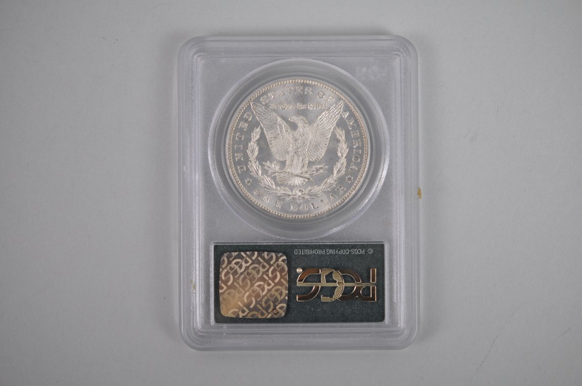 1884-CC Morgan Silver Dollar PCGS MS63, photo 2 of 4