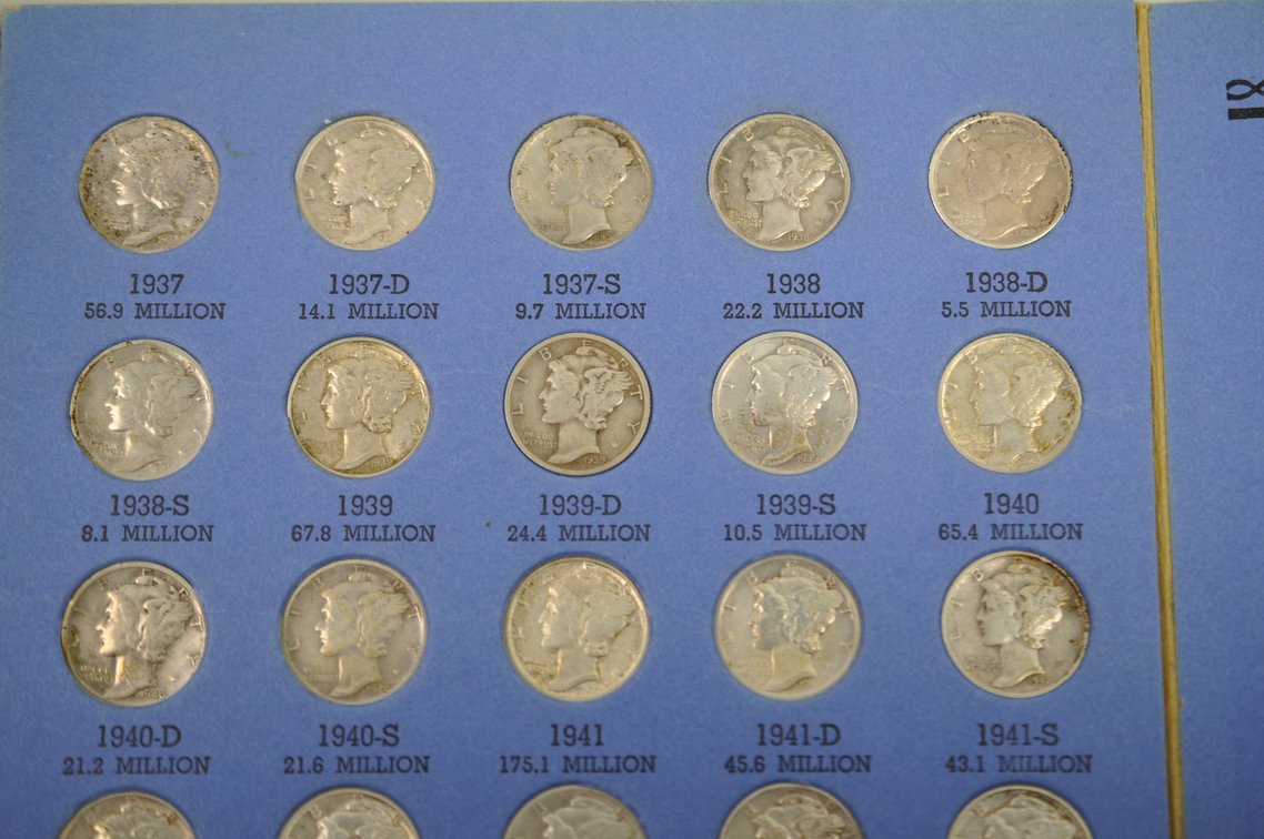 1916-1945 Mercury Dime Whitman Folder, photo 5 of 9