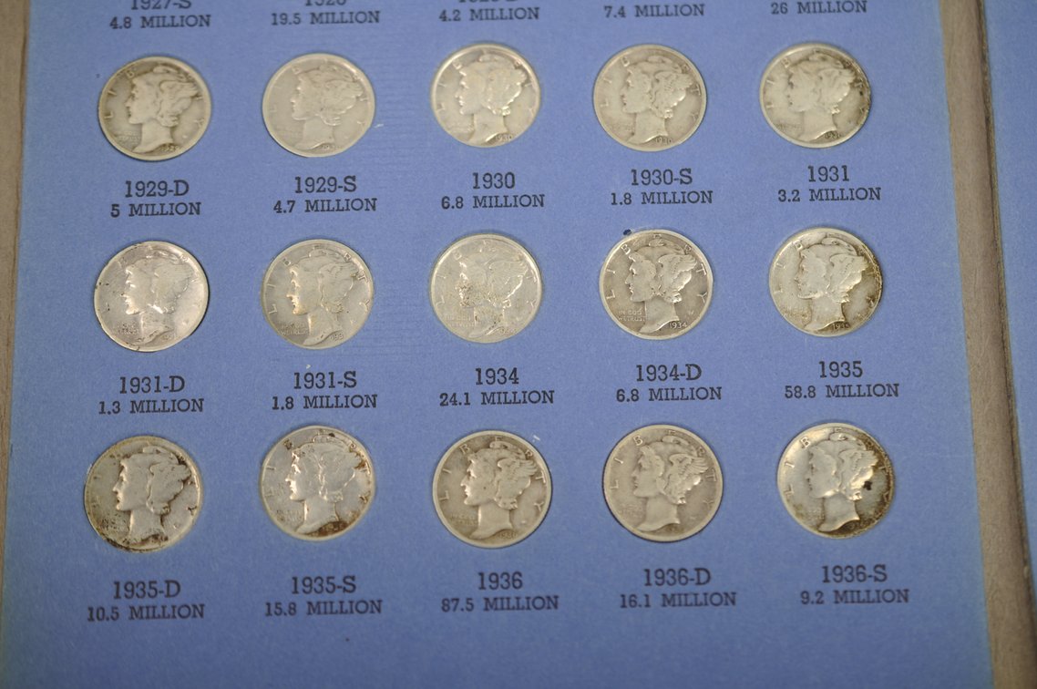 1916-1945 Mercury Dime Whitman Folder, photo 4 of 9