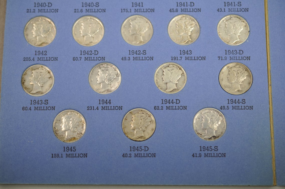 1916-1945 Mercury Dime Whitman Folder, photo 6 of 9