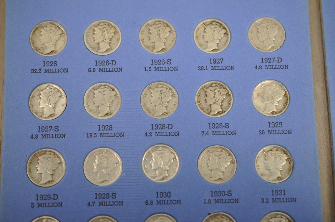 1916-1945 Mercury Dime Whitman Folder, photo 3 of 9