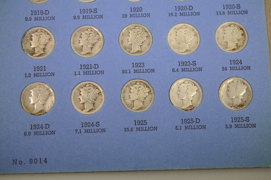 1916-1945 Mercury Dime Whitman Folder, photo 2 of 9