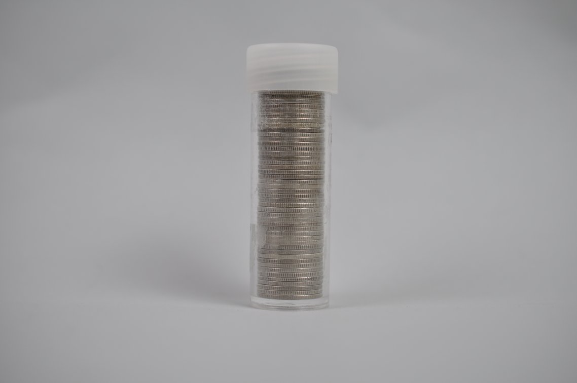 Tube of 50 Roosevelt Dimes, photo 11 of 13