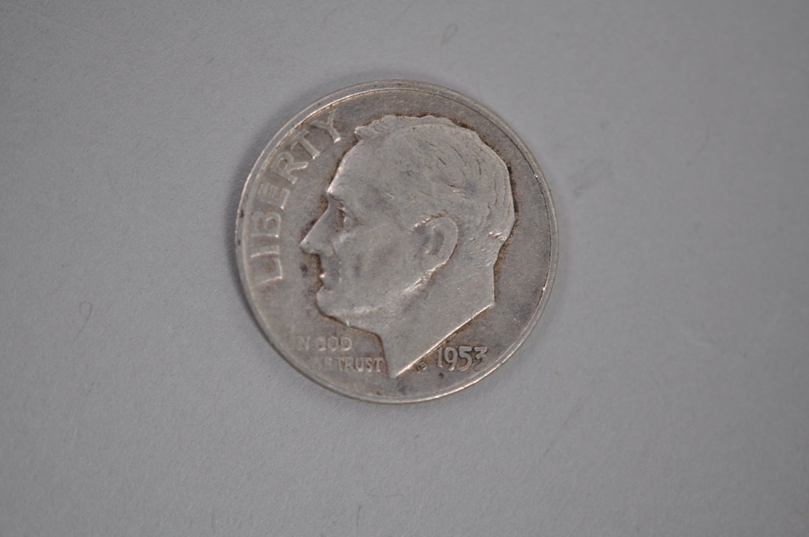 Tube of 50 Roosevelt Dimes, photo 12 of 13