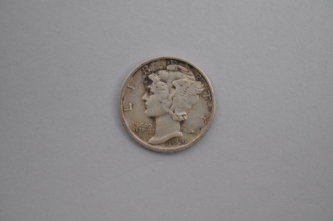 Tube of 50 Dimes Including 6 Winged Liberty Head Dimes, photo 14 of 15