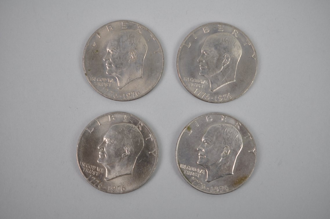 1976 Clad Eisenhower Dollars & Sacagawea Dollar Coins, photo 2 of 9
