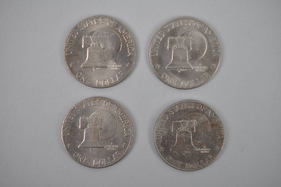 1976 Clad Eisenhower Dollars & Sacagawea Dollar Coins, photo 3 of 9