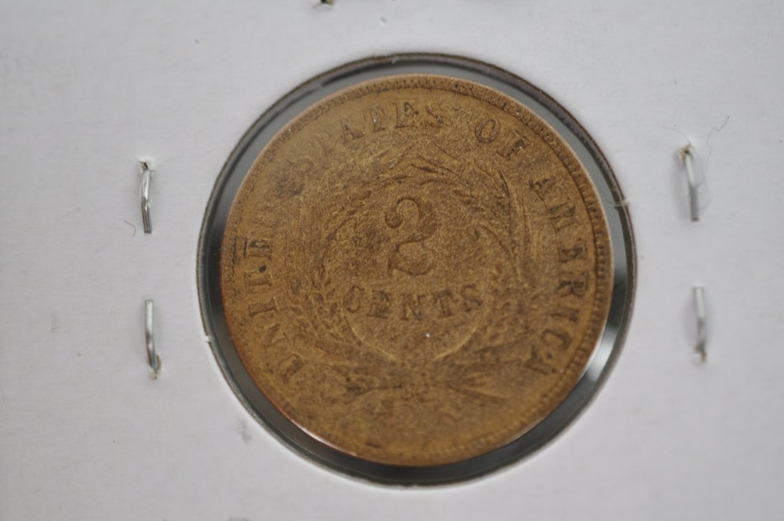 1862 Copper Two Cent, photo 3 of 4