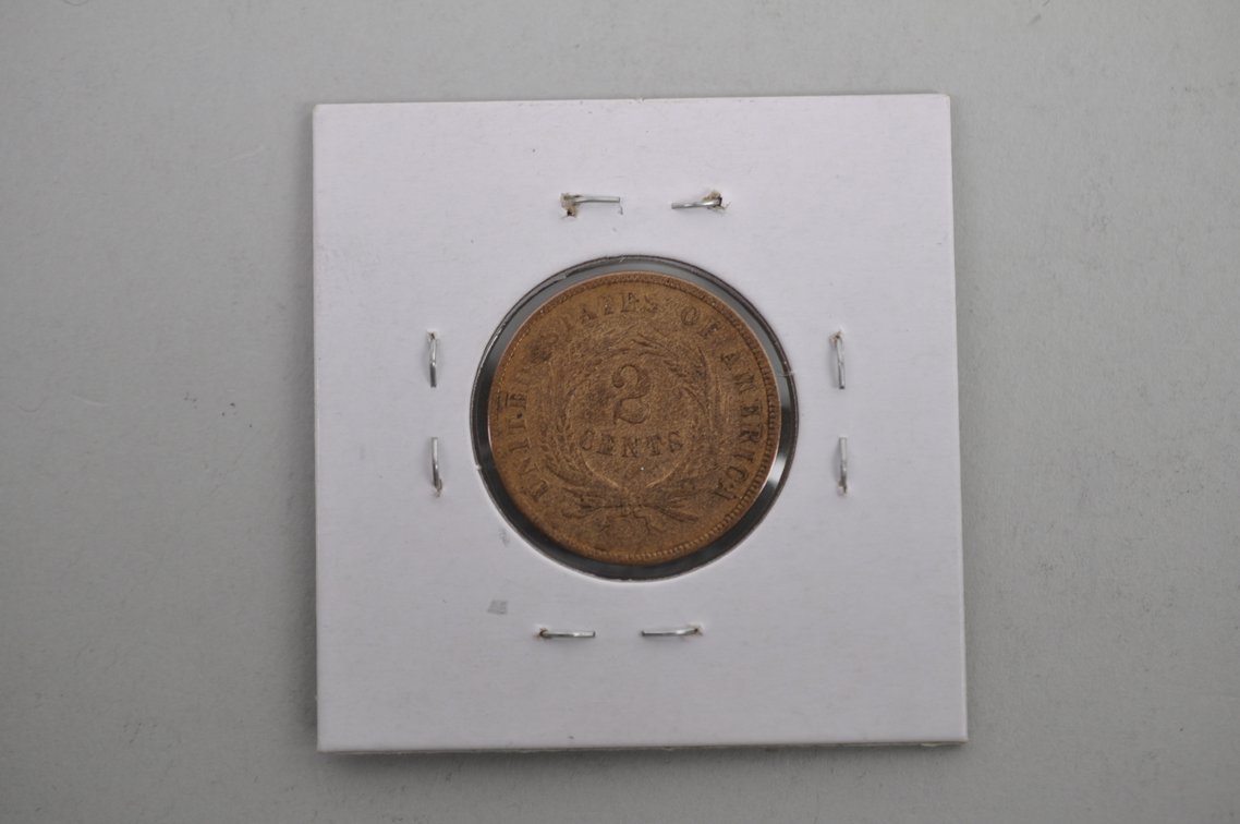 1862 Copper Two Cent, photo 2 of 4