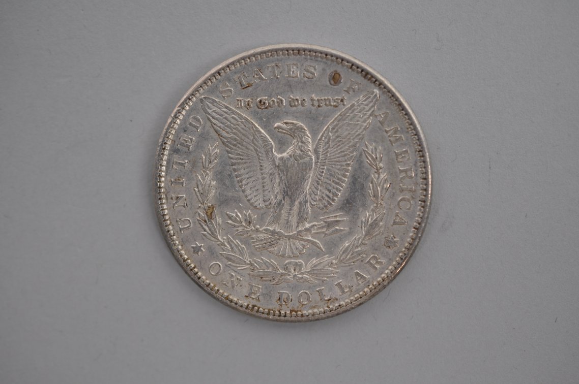 1890 Morgan Silver Dollar, photo 2 of 2