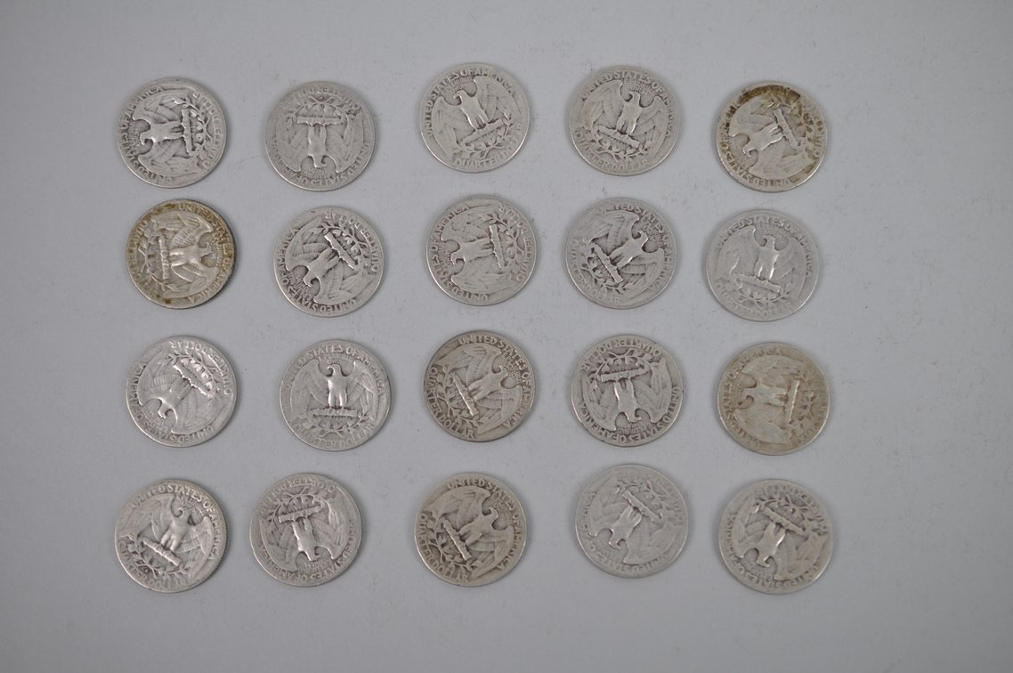 90% Silver Quarters, photo 2 of 4