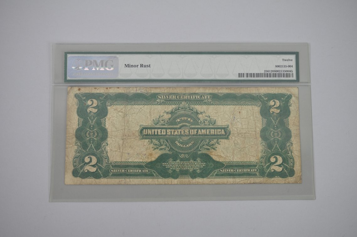 1899 Two Dollar Silver Certificate United States Banknote, photo 2 of 6