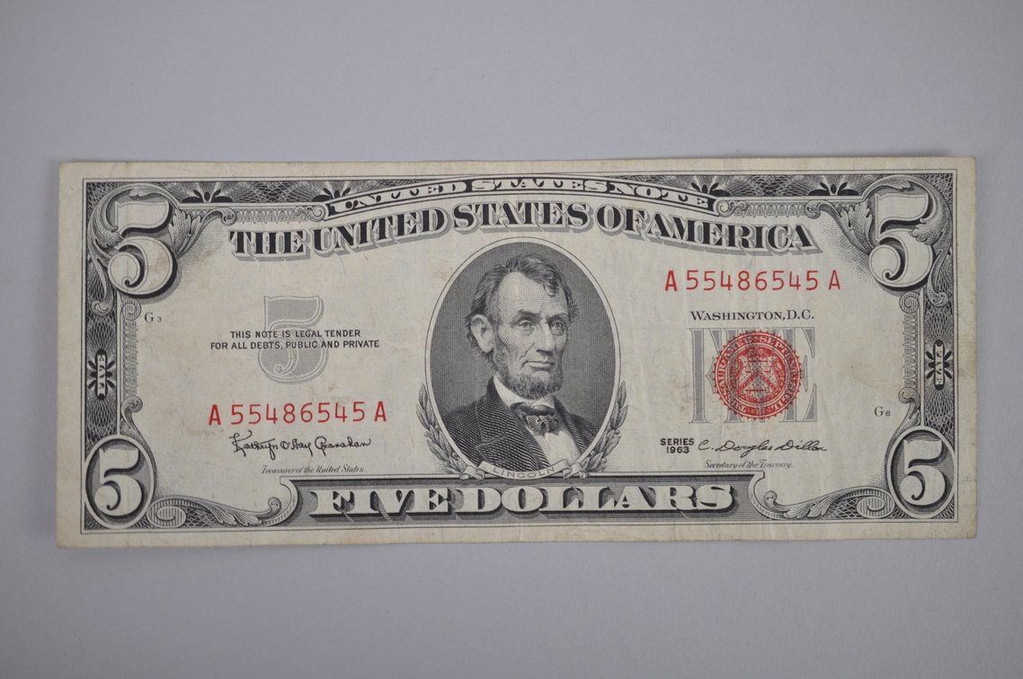 United States Five & Ten Dollar Legal Tender Notes 1928-1963, photo 3 of 12