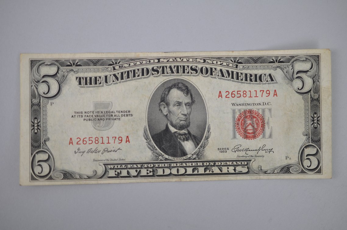 United States Five & Ten Dollar Legal Tender Notes 1928-1963, photo 9 of 12