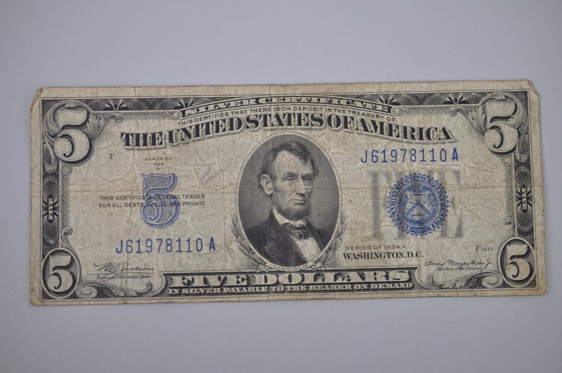 United States Five & Ten Dollar Legal Tender Notes 1928-1963, photo 7 of 12