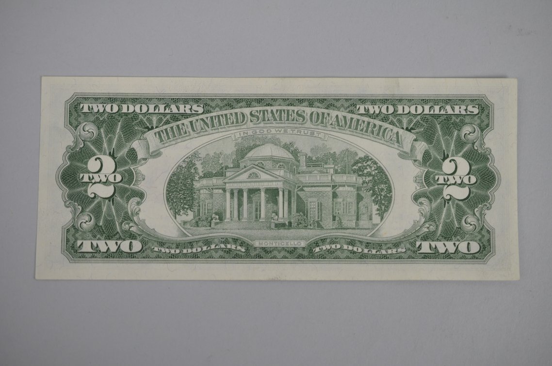Two Dollar United States Notes Red Seal Bill 1928-1963, photo 8 of 8