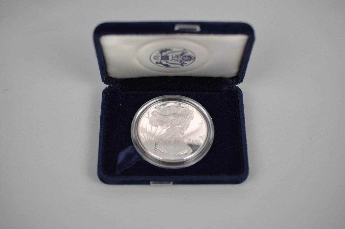 1998 American Silver Eagle Proof, photo 3 of 4