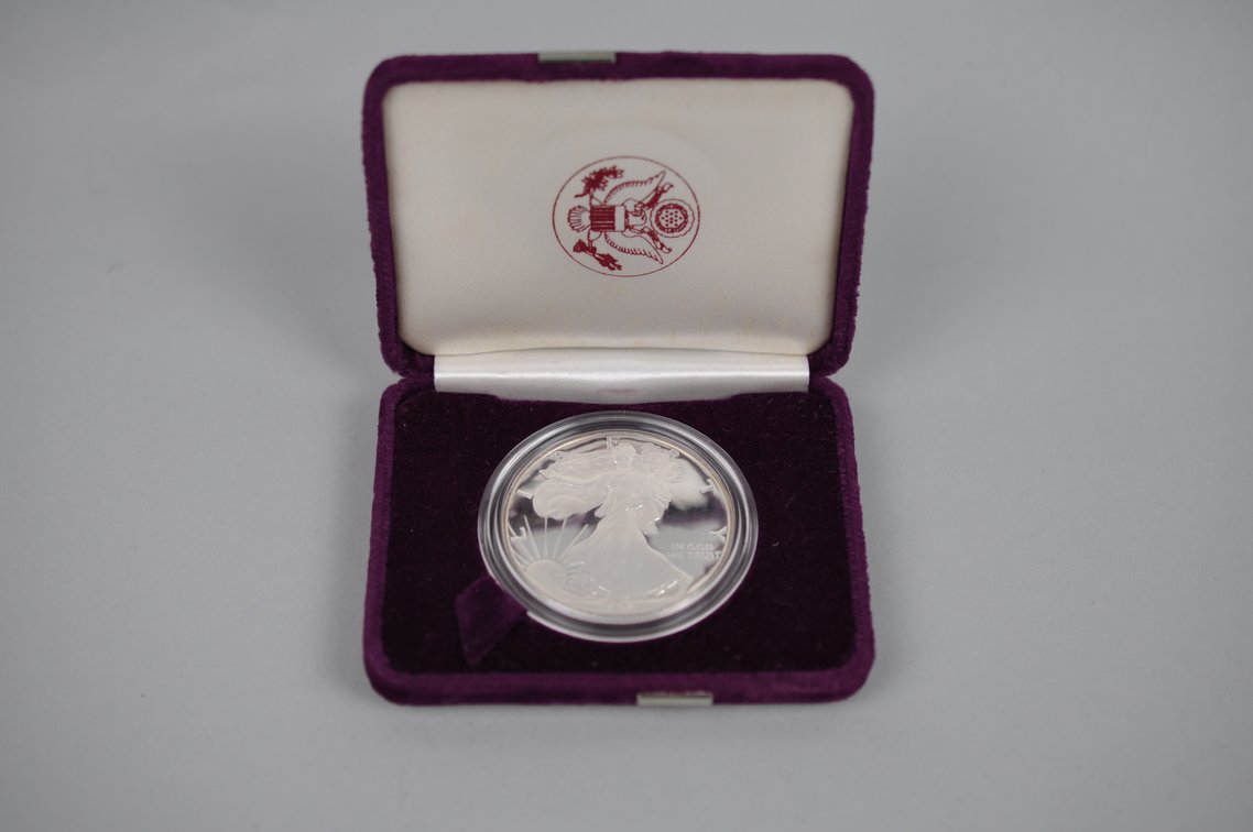 1989 American Silver Eagle Proof, photo 3 of 4