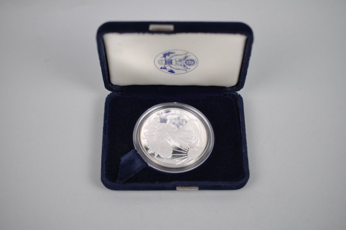 2002 American Silver Eagle Proof, photo 3 of 4